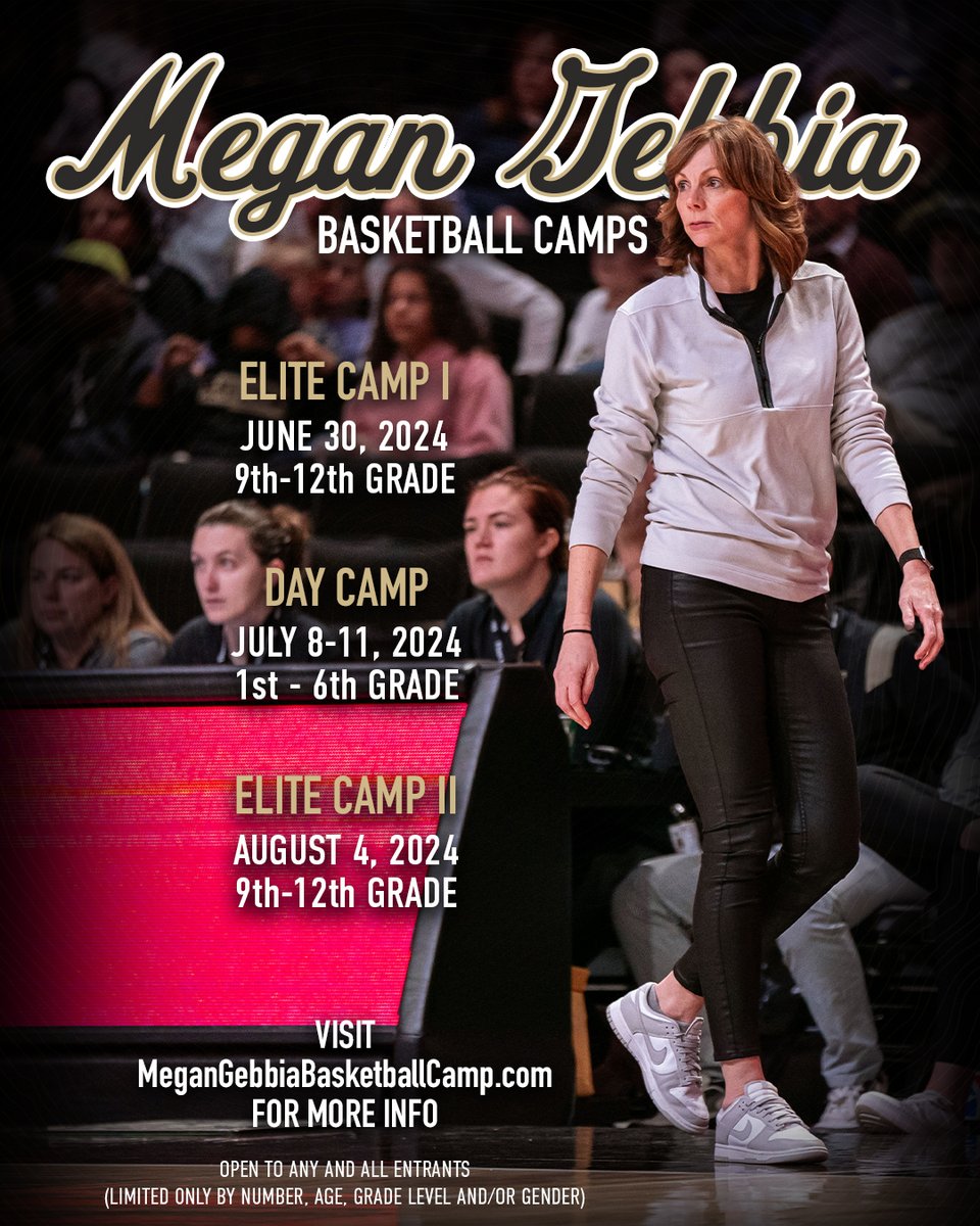 Two months until we tipoff camps ⌛️ 🔗: MeganGebbiaBasketballCamp.com