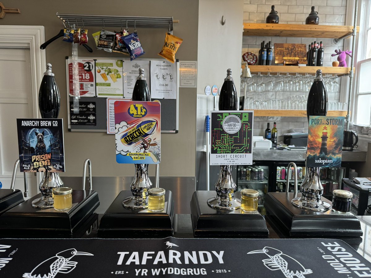 Fridays cask ale from 3pm to 10pm - Prison Dog - @AnarchyBrewCo Polaris Azacca Missile - @4tsbrewery Short Circuit - @hafodbrewery Port in a storm - @SalopianBrewery