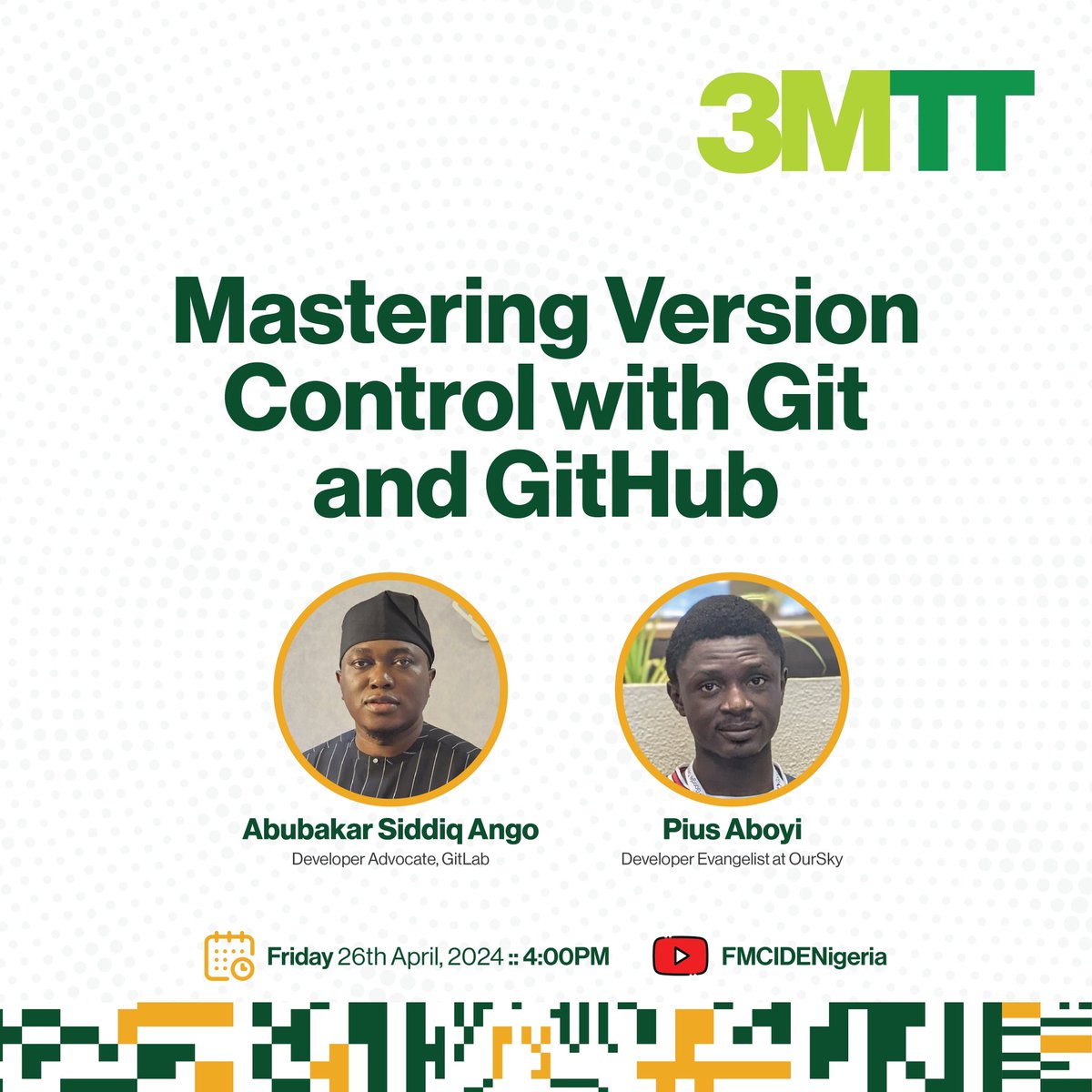 Are you interested in Mastering Version Control with Git and GitHub? Join our upcoming webinar at 4:00 pm today and level up your skills in managing your projects efficiently! 🔗: b.link/3MTTGit&GitHub Don't miss out on this valuable opportunity!