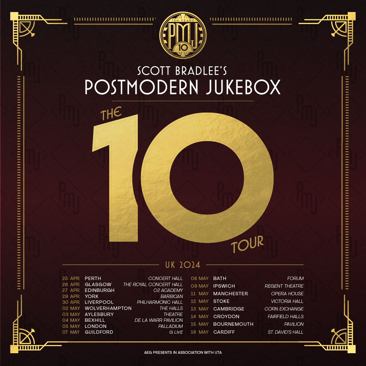 .@PMJofficial, have got so much to play, it's an early one. Doors 7pm with Scott Bradlee's Postmodern Jukebox on by 7.45pm (no support) Our usual security measures are in place - no bags bigger than A4 - please check our pinned tweet for details 🙏