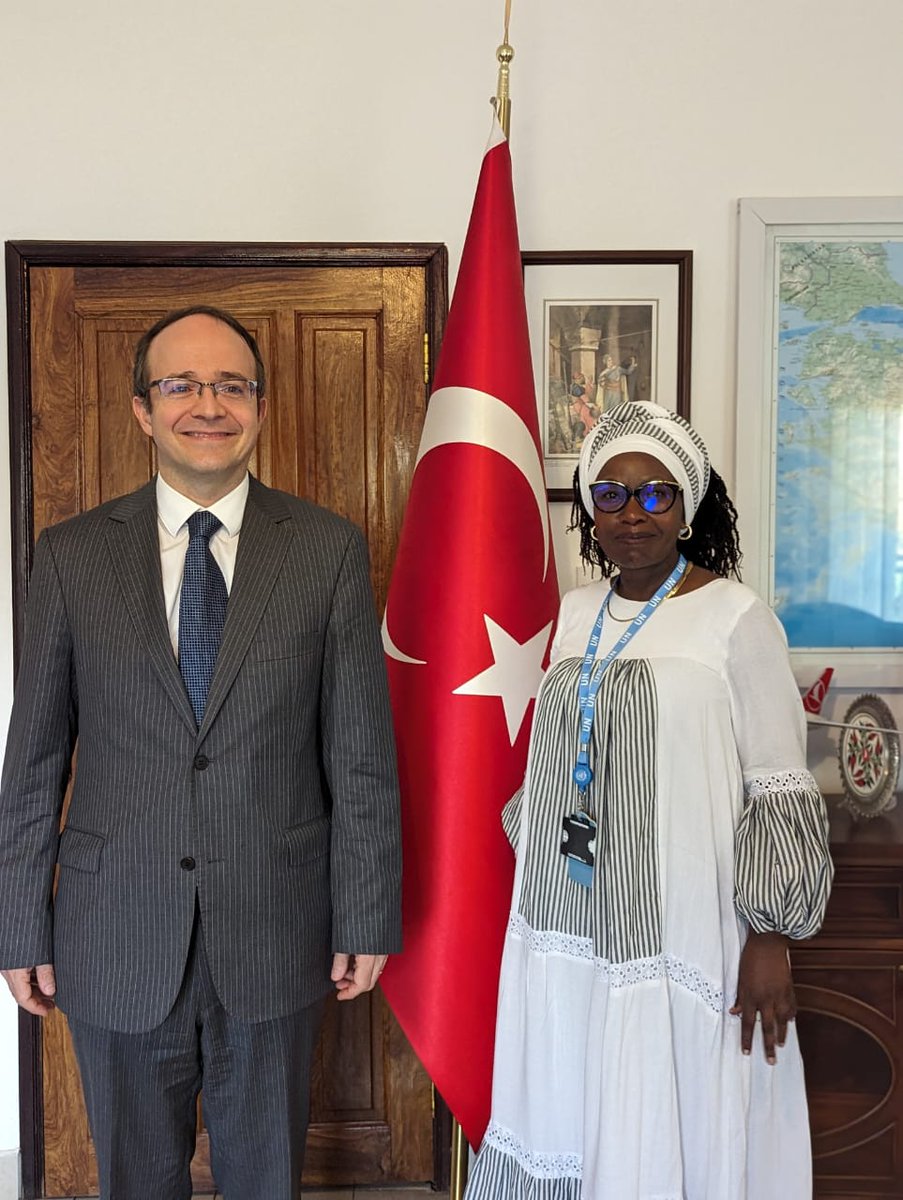 Had a fruitful discussion with H.E. Ambassador F. Türker Oba on Turkiye's invaluable support to The Gambia's health sector, and avenues for cross-collaboration in the future.🇹🇷🇬🇲 Grateful for the warm welcome and productive exchange. Thank you, your Excellency and @TC_BanjulBE.