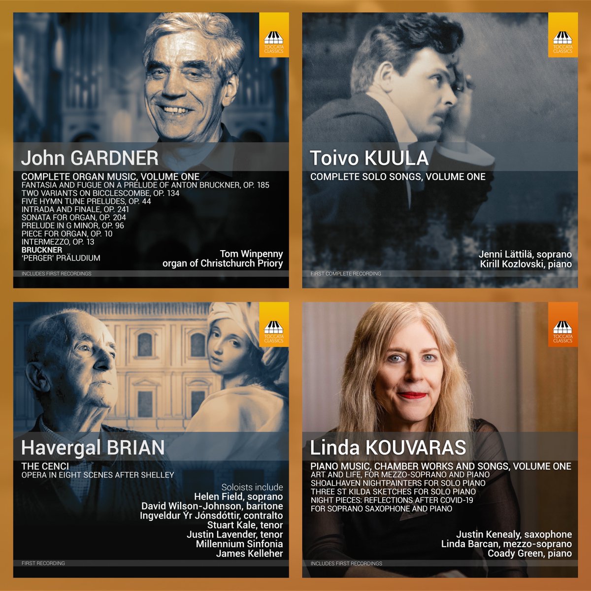 Next week brings the release of four unique releases of first recordings. Explore all four and save 💷 when you pre-order at toccataclassics.com/bundles