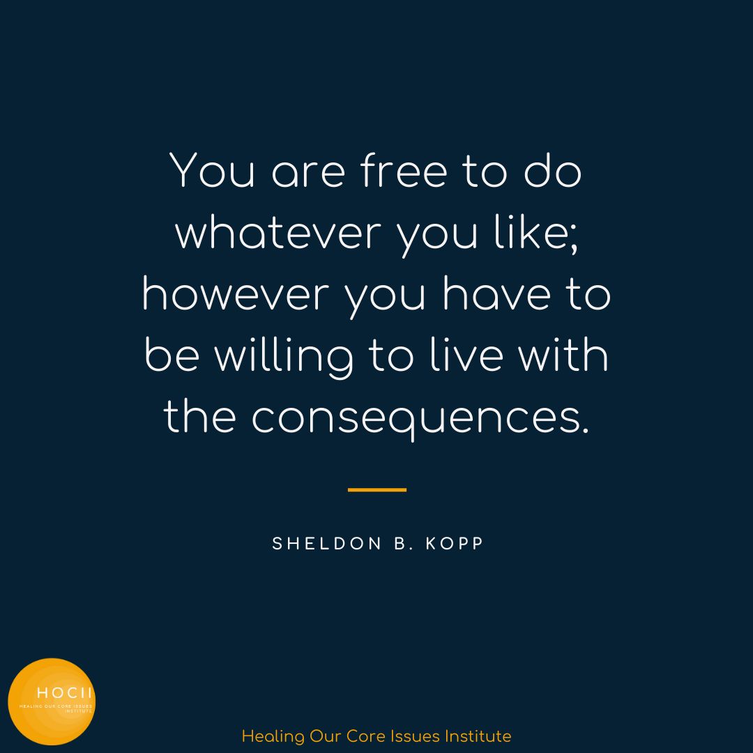 'You are free to do whatever you like; however you have to be willing to live with the consequences.' –Sheldon B. Kopp

#inspiration #quoteoftheday #traumatraining #traumatherapy #traumatherapist