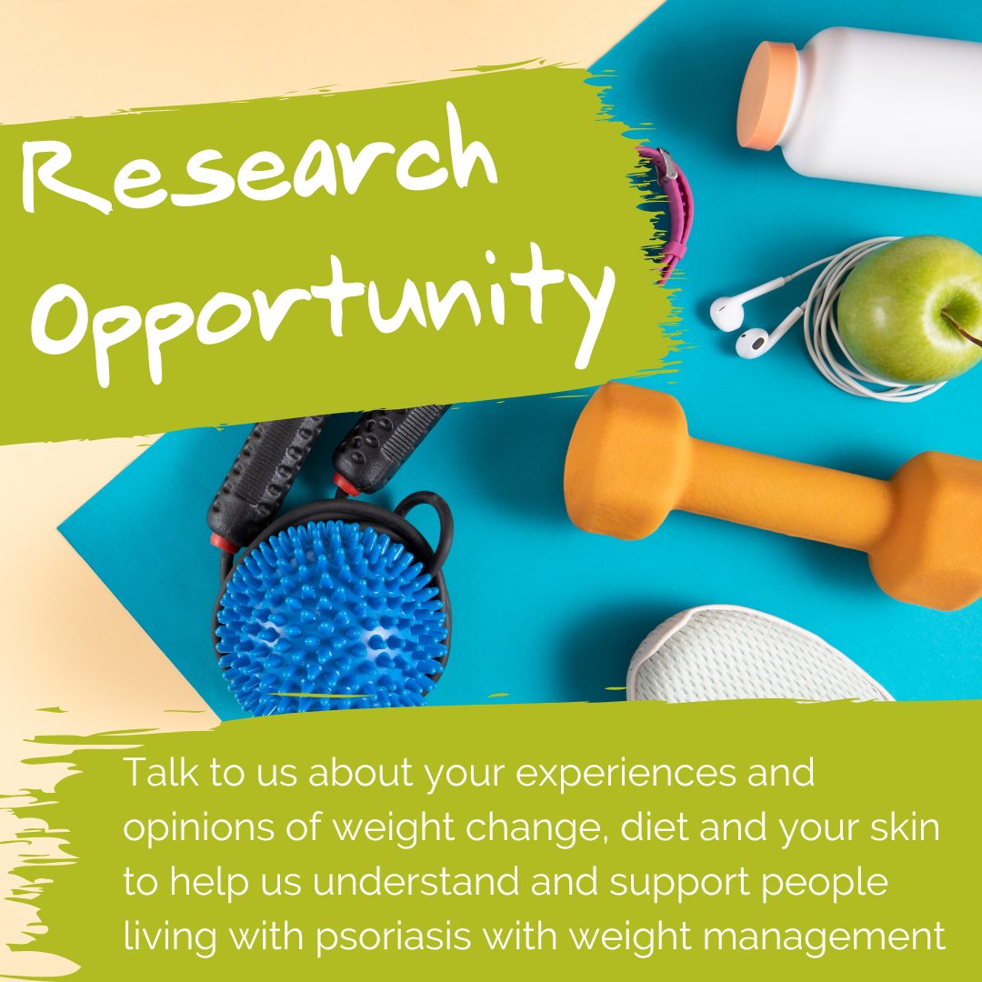 Researchers want to work with people who are living with #psoriasis to learn about what matters most to you. These conversations will then be used to inform new dietary and lifestyle treatments and to work out how best to test them. Find out more ow.ly/wFxC50QAylX