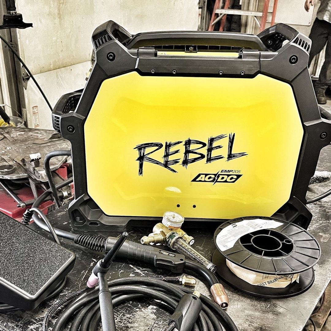 ESABGlobal's tweet photo. Rebel EMP 205ic AC/DC isn't your average welder ๐ฅ Weld like a pro whether you're tackling mild steel, stainless steel, aluminum, or even titanium.
Now's your chance to be a #RealLifeRebel and earn cash back with Burn and Earn. Start saving here: https://t.co/H82ibDvdLJ https://t.co/gCiAWdFK7k