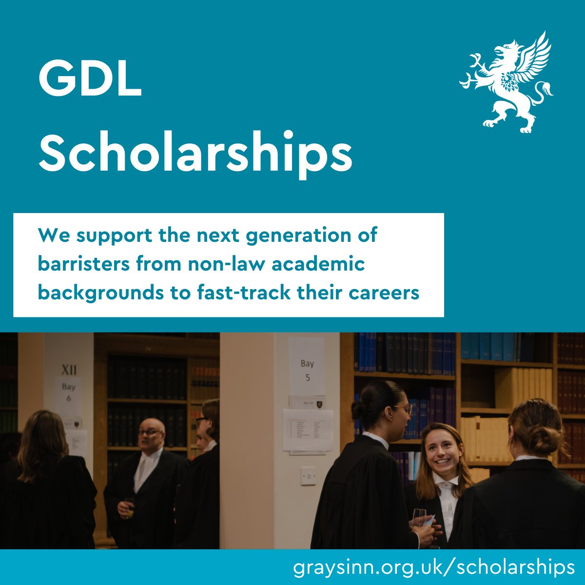 Our GDL Scholarships support non-law students access the profession ✨ We consider applications from candidates intending to study on any postgraduate course that qualifies a student to undertake the vocational component of Bar training. You’ve got this! 🙌