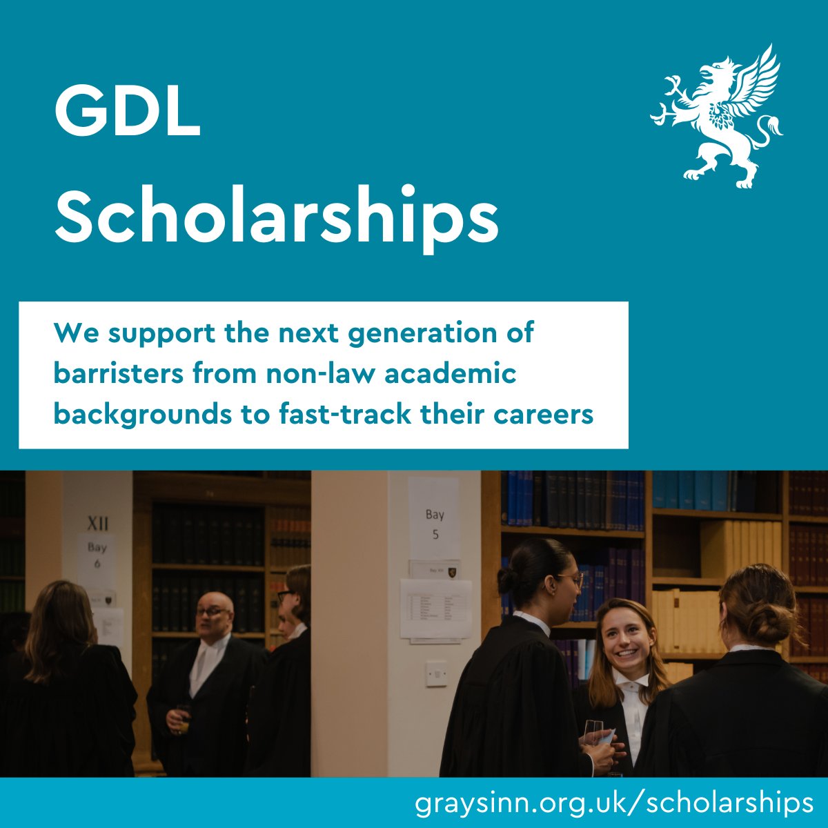 Our GDL Scholarships support non-law students access the profession ✨

We consider applications from candidates intending to study on any postgraduate course that qualifies a student to undertake the vocational component of Bar training.

You’ve got this! 🙌