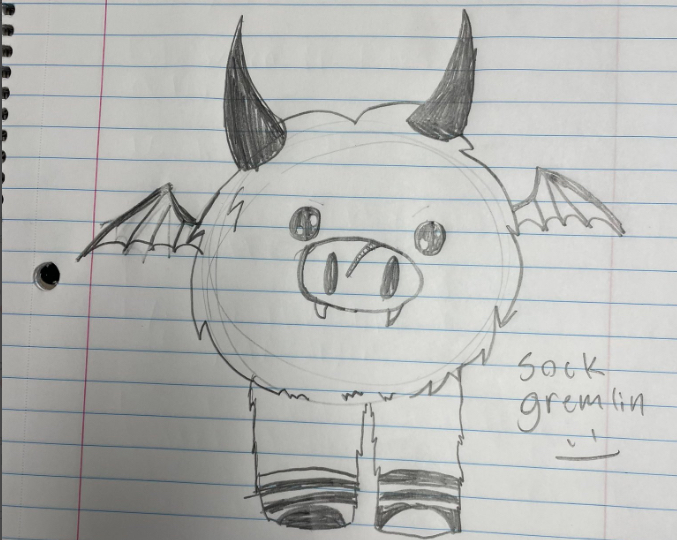 gimkit's tweet photo. Whoops! We made a mistake...😬

Credit to Zoe from
@malenasmithBMS's class at Batesville Middle School on this one! Her "Sock Gremlin" became Fuzzfoot. 

Thanks for sharing and great work, Zoe! https://t.co/STQRfB14ws