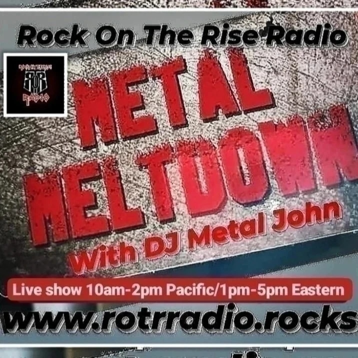 We kick off the weekend LIVE on @RockOnTheRise radio with the totally awesome DJ Metal John @MetalGodPace24 & 'Metal Meltdown' turn it up!

💥Live show 10am Pacific/1pm Eastern 💥

👉rotrradio.rocks👈

#RockLivesHere #SoDoesMetal #ROTRArmy #LiveShow #Rock #HardRock #Metal