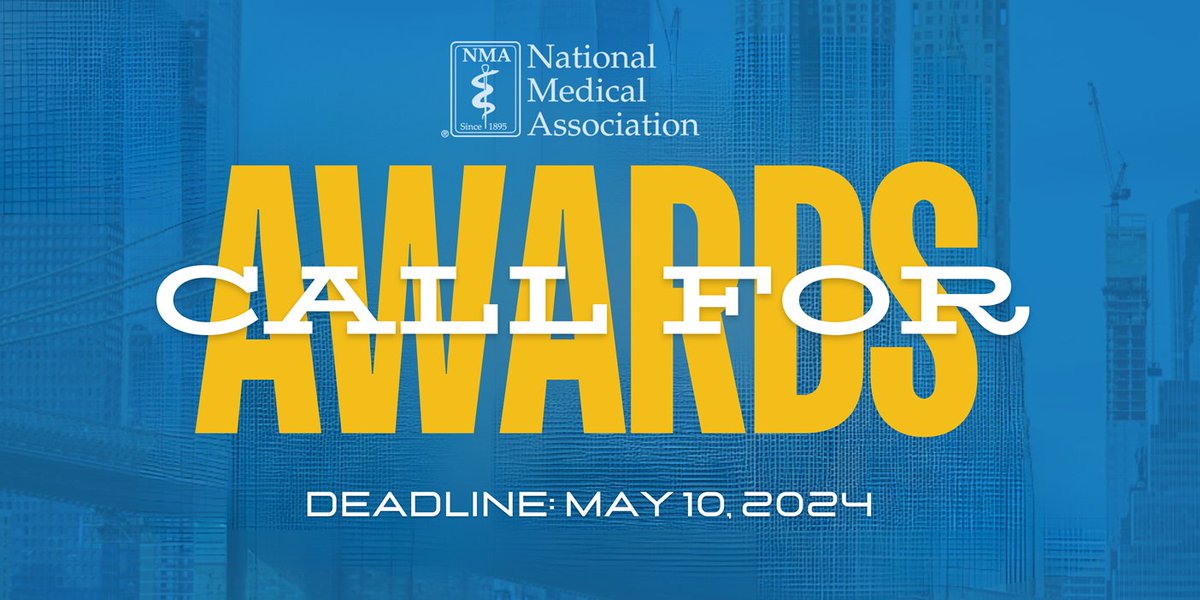 🚨 Final Call for Nominations - Deadline May 10, 2024! 

CLICK HERE: bit.ly/3JW6ixf to read more and submit your nominations by May 10, 2024. Let's celebrate those making a difference! ⏳✨

#NMAAwards2024 #MedicalExcellence#NominateNow #HealthcareHeroes