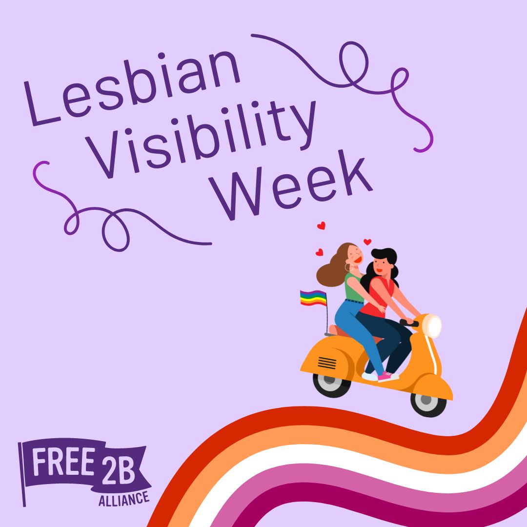 🌈 Happy Lesbian Visibility Week from Free2B! 🌈

Let's celebrate the amazing lesbian women and non-binary people in our community! 💖

@LesbianVisWeek #LesbianVisibilityWeek #VisibilityMatters #LVW24