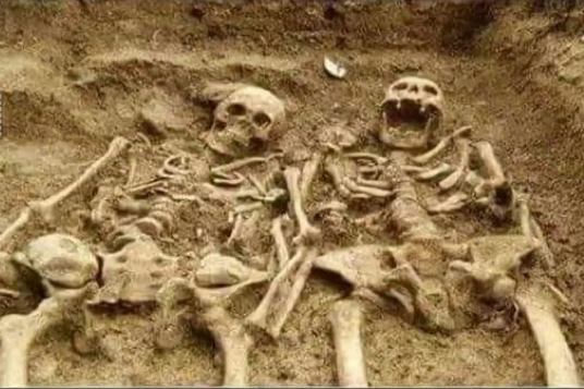 Археологи обнаружили 700-летнее захоронение мужчины и женщины. Женщина все еще говорит.