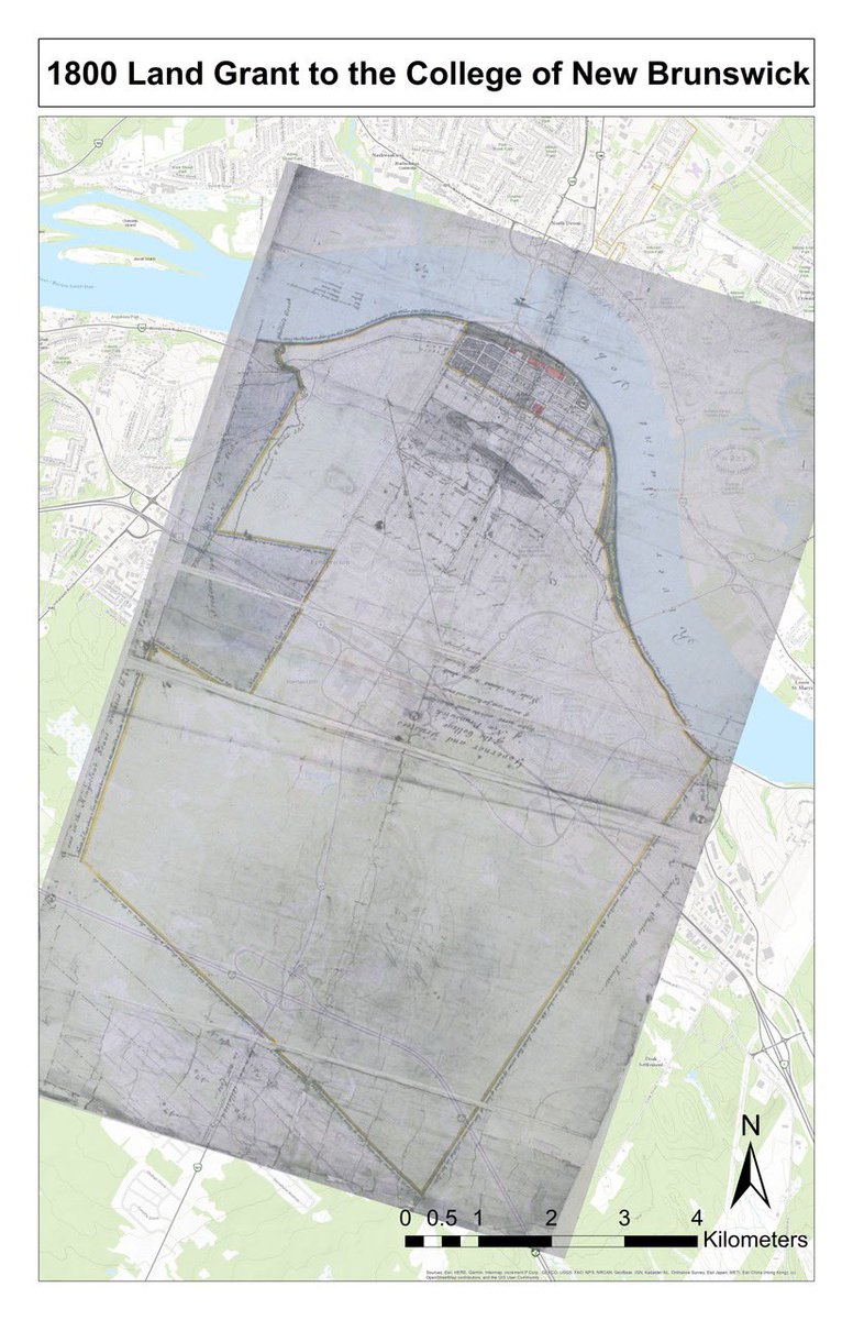 Re: UNB, land ownership, and college colonialism. Visualizing UNB’s original land grant over Fredericton shows that UNB’s land holdings heavily influenced the city of Fredericton as we know it today.