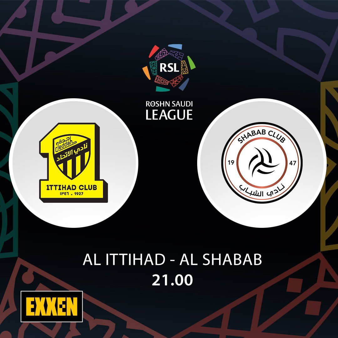 'Al İttihad - Al Shabab' karşılaşması bu akşam 21.00'de EXXEN'de.