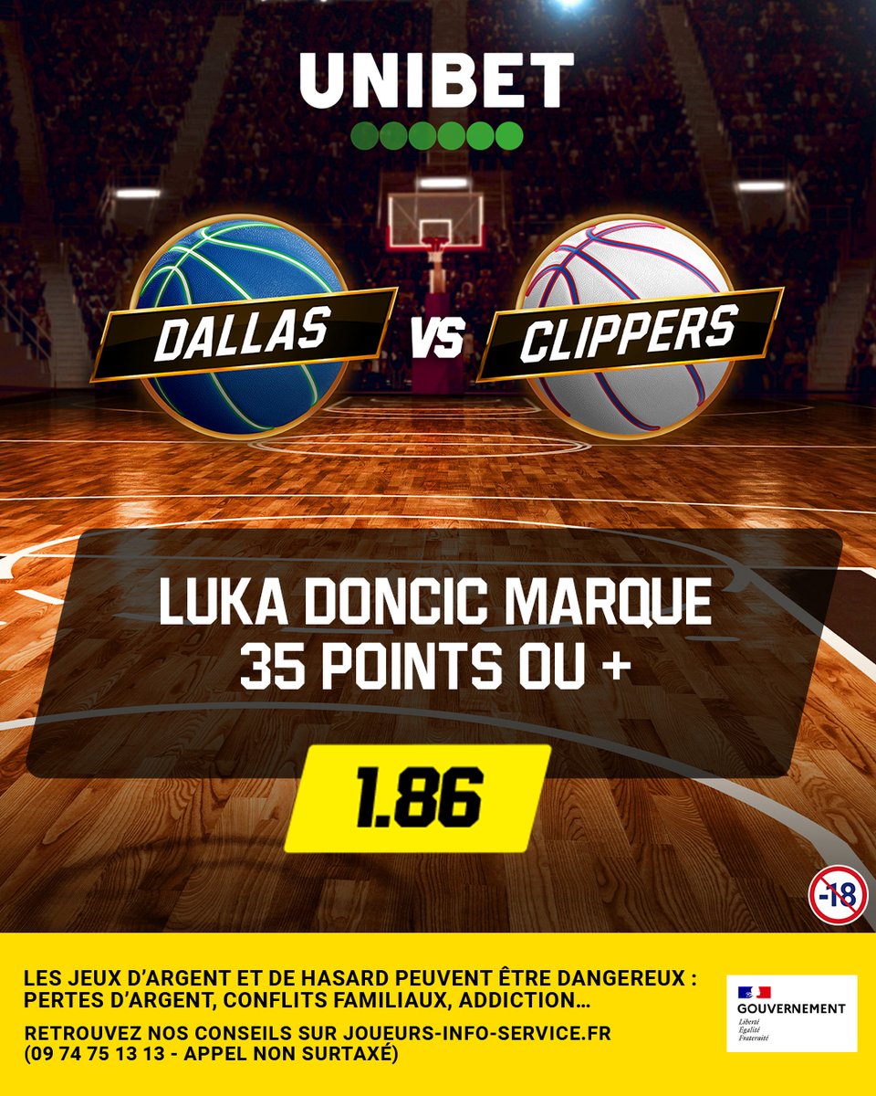 🤯 Une moyenne a presque 34 points/match sur la saison régulière ! Doncic sort une grosse perf' cette nuit ? 📺 Parie et mate le match sur ta Unibet TV !