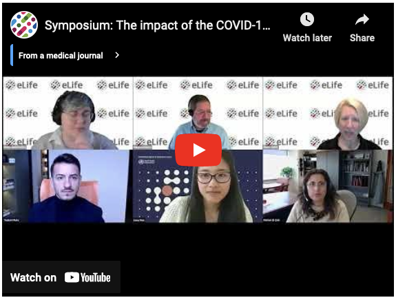 Prof Diane M. Harper @DianeMHarperRG, deputy editor of @eLife, participated in an online symposium, along w/ Dr. Eduardo Franco of @mcgillu. Four authors presented 🔑 research findings on COVID-19's impact on cancer outcomes. Watch the symposium here: bit.ly/3WhySQJ