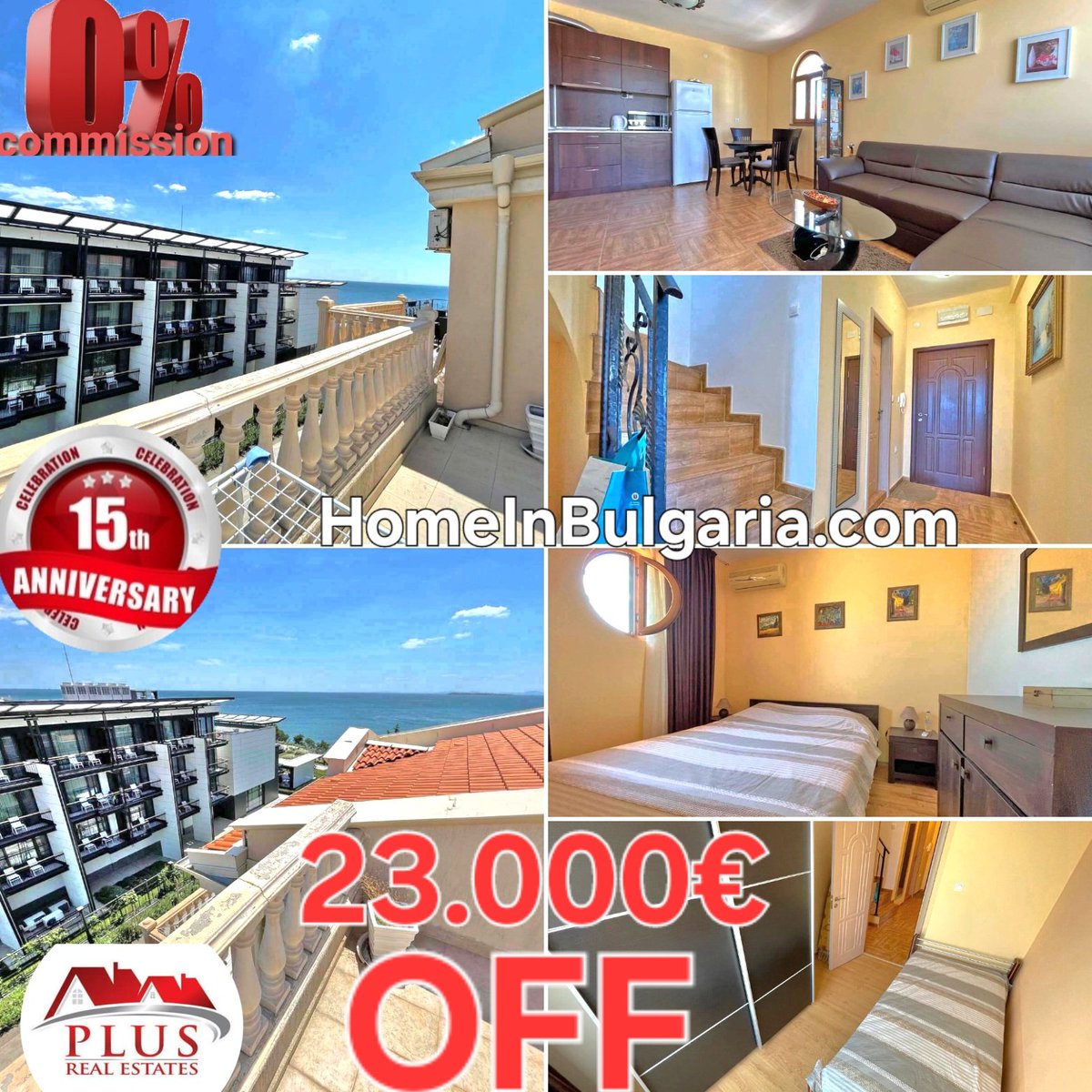 Top #Sommer2024 #Schnäppchen 23K€ OFF #MeerblickLuxus #ImmobilienamMeer #SvetiVlas #Bulgarien. Meerblick Luxus möblierte 3-Zimmer-MaisonetteWohnung zum Verkauf Royal bay Residence & SPA St Vlas Bulgarien:
homeinbulgaria.com/en/offer/10597… #LuxusImmobilien #Ferienwohnung #Strandwohnung