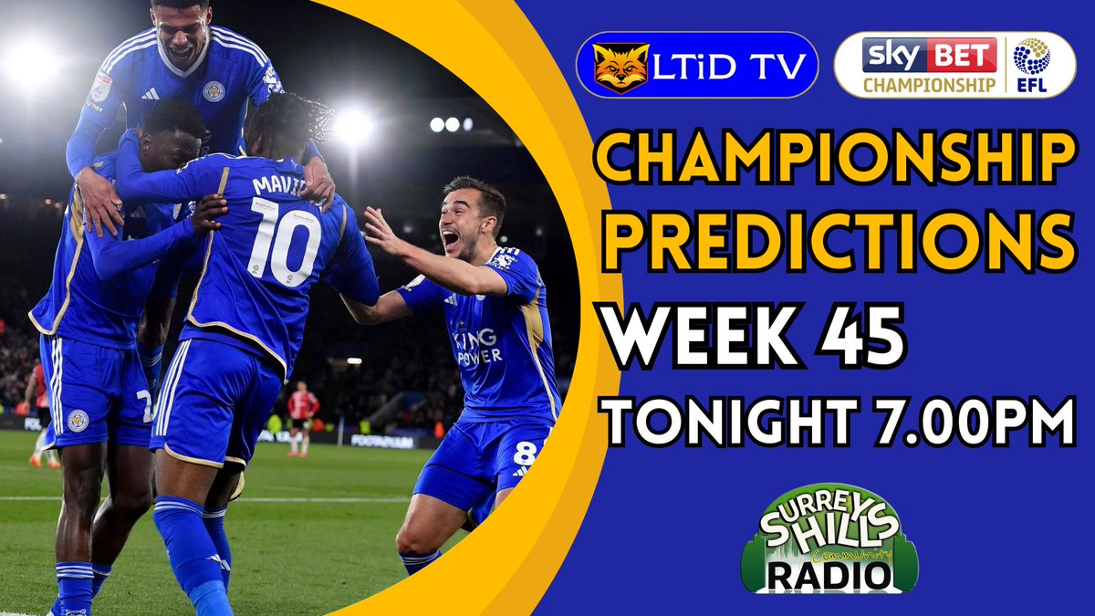 THE PENULTIMATE PREDICTION SHOW 
youtube.com/watch?v=4p5ZdP…
In partnership with surreyhillsradio.co.uk 
Like the championship itself, this is all to play for.  
@fulltimefocus & @DaveSm31771465 host this weeks prediction show #LCFC #Leicester #Leicestercity #leicestercityfc #foxes