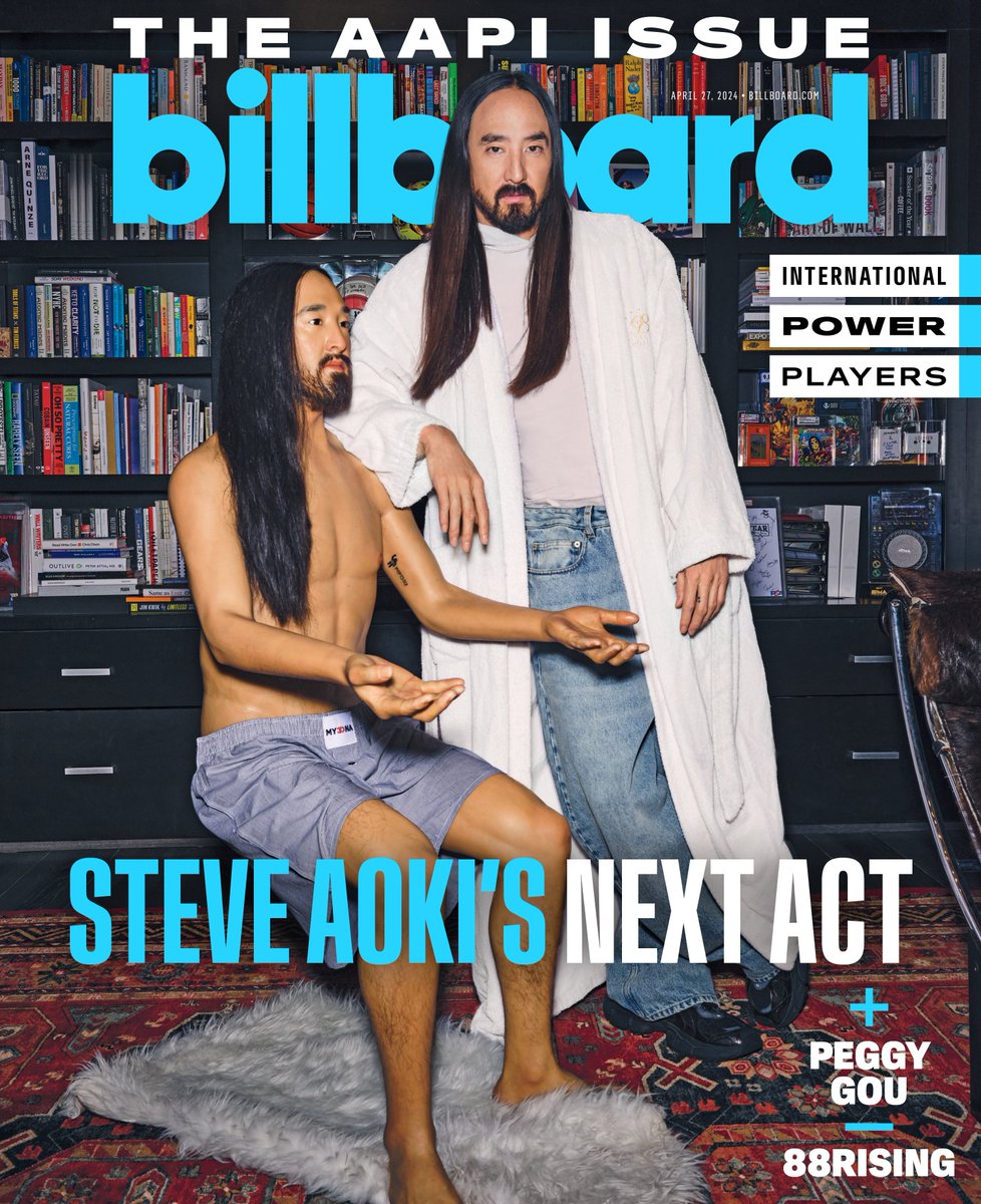.@steveaoki's longstanding DJ-producer career has made him the Asian American hero he wanted growing up.

He opens up about his new music, big bets and becoming the “loud” role model he always wanted in Billboard’s #AAPI month cover story: blbrd.cm/H2KvVSp