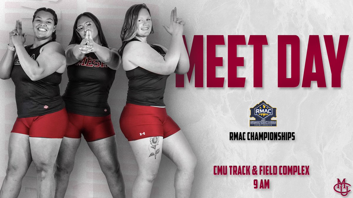 🚨RMAC CHAMPIONSHIPS🚨

Day1️⃣
⏰9 AM
📍CMU Track & Field Complex
📊cmumavericks.com/coverage

#MavUp // #RumbleMavs