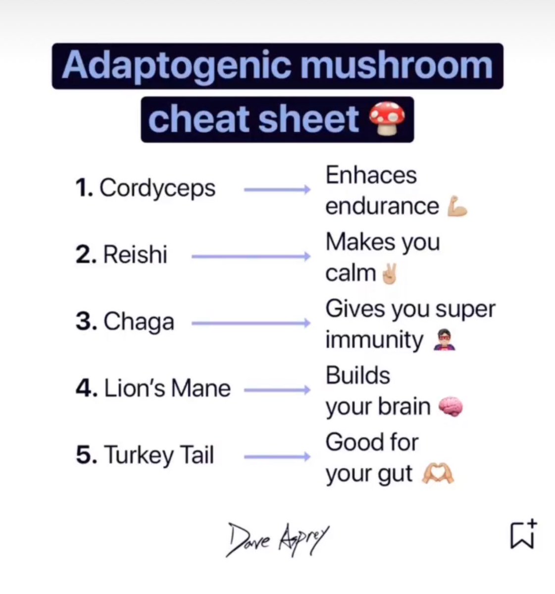 Did you know that certain mushrooms are considered adaptogens? This means that taking them can increase your resilience to stress.

Which one is your favorite? 👇🏼