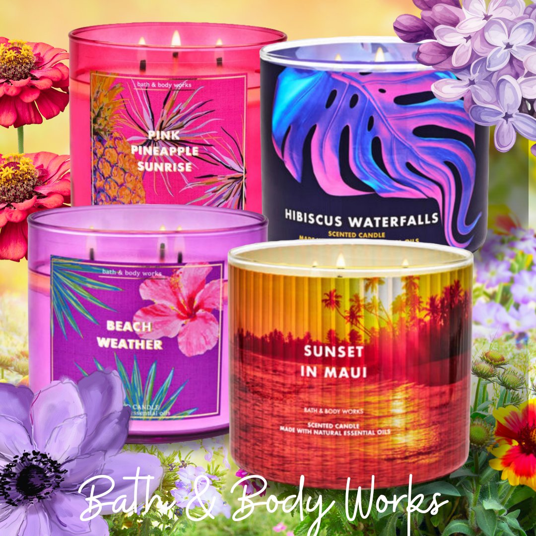 🌺🌸🌼 IN-STORES NOW: $10 OFF All 3-Wick Candles; Exclusively at Bath & Body Works‼️ 🗓️ April 25-28 💐 Mother's Day is May 12th 🏬 Shop In-stores and on the App 📲 #oneginghamnation #spring2024