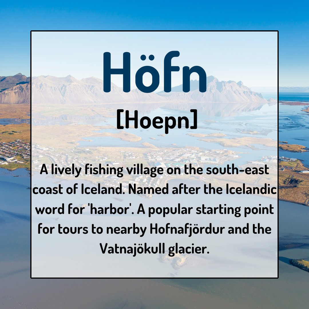 iptuk's tweet photo. Höfn   

#höfn #easticeland #iceland #howtosay #themoreyouknow #icelandic #travel #wanderlust #visiteasticeland #inspiredbyiceland #icelandprotravel https://t.co/Ehl4DcO3yN