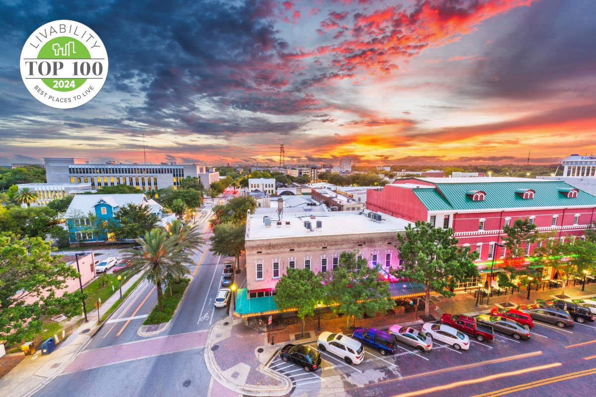 Gainesville made it to the Top 100 Best Places to Live list by Livability! 🏆 Ranked at 94, it's the top spot in Florida! 🌴🏠🌳 #Gainesville #Florida #GNV #Bestplacestolive #Livability #noplacelikegainesville livability.com/best-places/20…