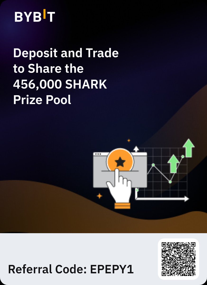Deposit and trade to share the 456,000 SHARK Prize Pool. Click here:  bybit.com/en/trade/spot/…