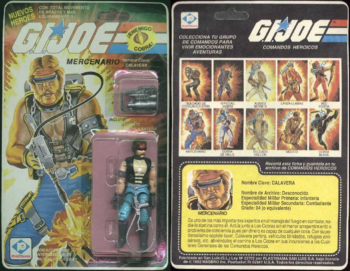 Check out this international version of Torch released by Plastirama in Argentina. What was your favorite Plastirama figure?

#gijoe #80s #eighties #80scartoons #80snostalgia #saturdaycartoons #saturdaymorningcartoons #actionfigures #argentina #plastirama #international #torch