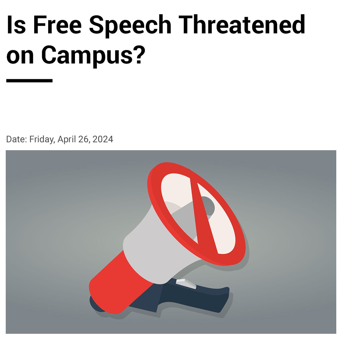 #OpentoDebate: Is Free Speech Threatened on Campus? Revisit our debate with Wendy Kaminer, @JohnHMcWhorter, @DrShaunHarper and Jason Stanley. @JohnDonvan moderates.

Listen now on Apple Podcasts, Spotify Podcasts, and @WNYC on Saturday at 6 PM. podcasts.apple.com/us/podcast/is-…