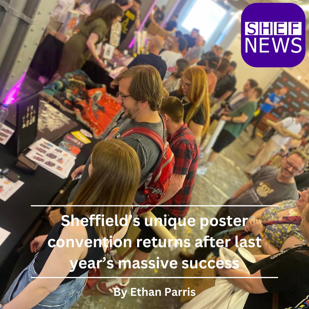 "I think it’s the only poster convention like it in the UK.”

Vice Press return to host their second annual Open House Poster Convention &amp; Social at The Steamworks, a venue over double the capacity of last year's event.

Read more at <a href="/ShefNews/">ShefNews</a>: shefnews.co.uk/index.php/2024…
#Convention