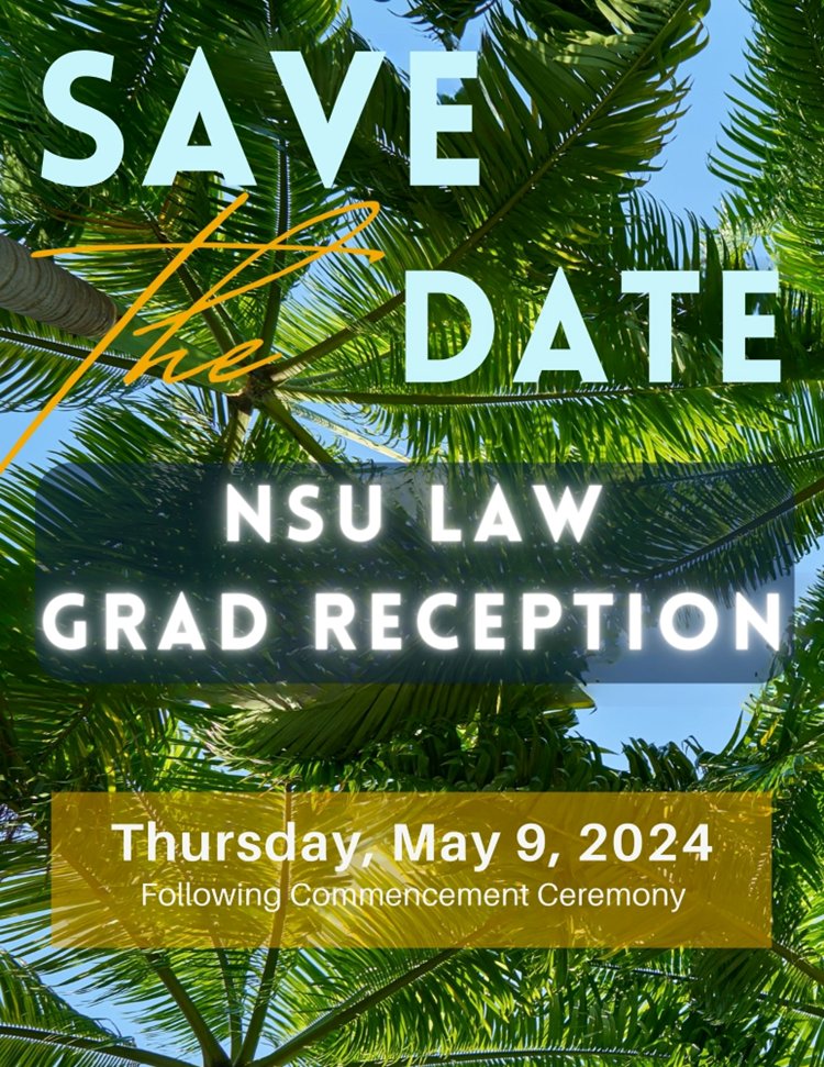 We look forward to celebrating our May 2024 graduates at Commencement and at a reception at the Law School on May 9!