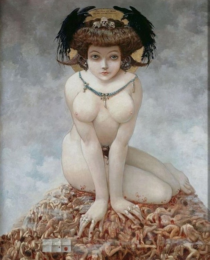 'Elle' by Gustav Adolf Mossa, 1905 #painting