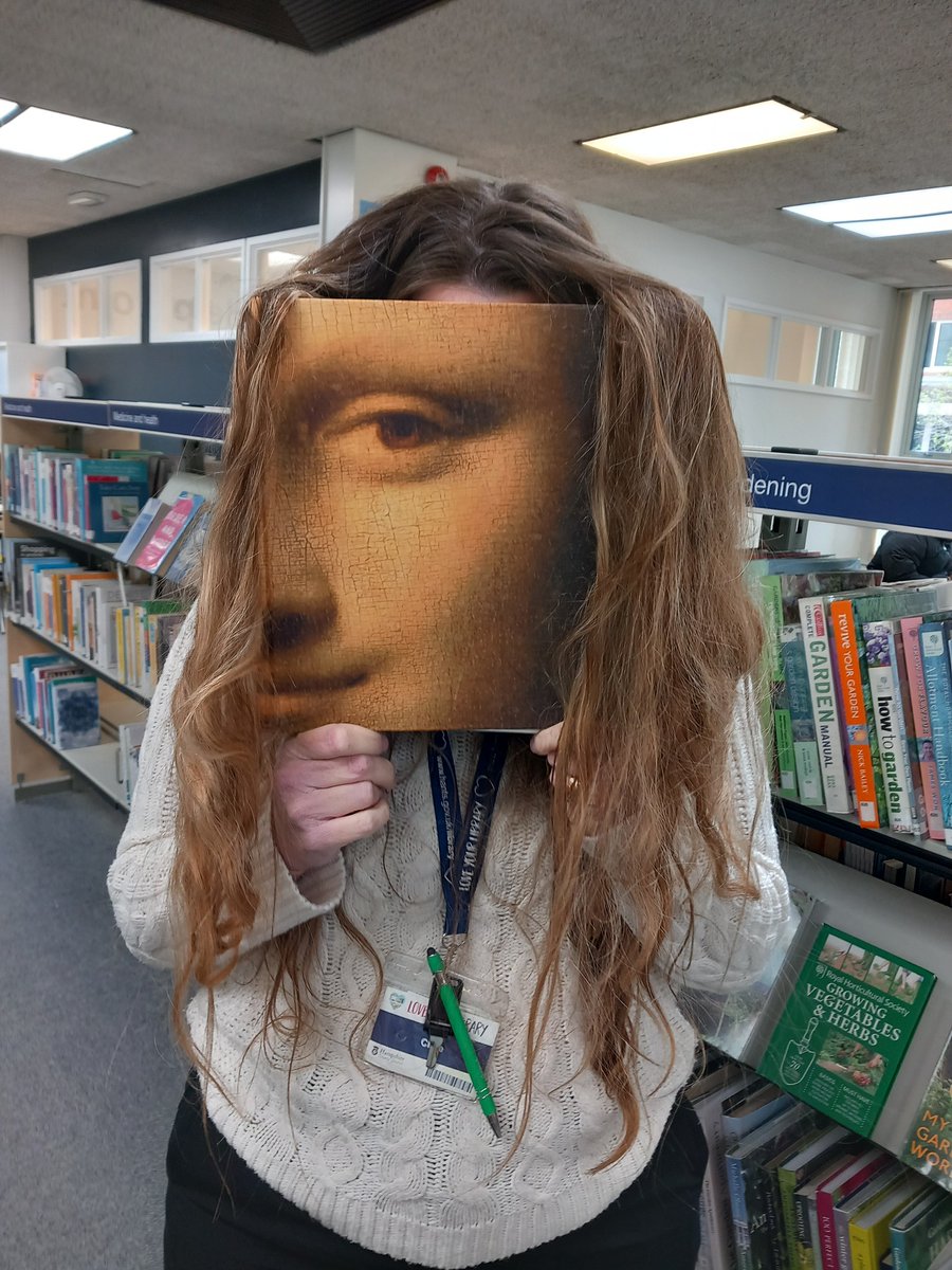 #BookFaceFriday - the Mona Lisa is at Fleet Library!  
Come and check out our collection of art books, including this tome of paintings in the Louvre.