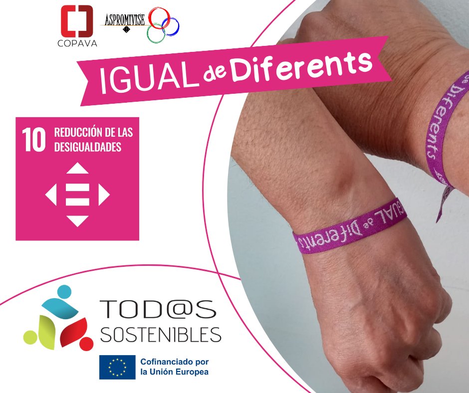 💜IGUAL DE DIFERENTS 💜EQUALLY DIFFERENT
Las 3000 pulseras de la #CarreraPopular de @xativa reivindican el #ods10
@ALLSustain55050
#ReducedInequalities
#sustainabledevelopmentgoals
#activecitizenship