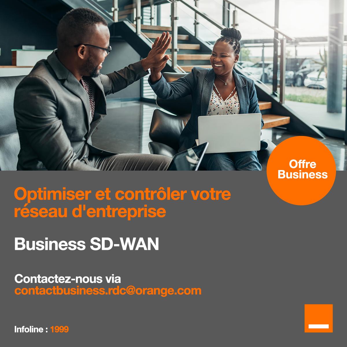 Boostez la performance de vos infrastructures grâce à la technologie SD-WAN d'Orange 🚀

👉 Bénéficiez de cette offre en appelant le 1999 ou via l'adresse mail : contactbusiness.rdc@orange.com.

#OrangeRDC #SDWAN #OpérateurCertifié #Ookla