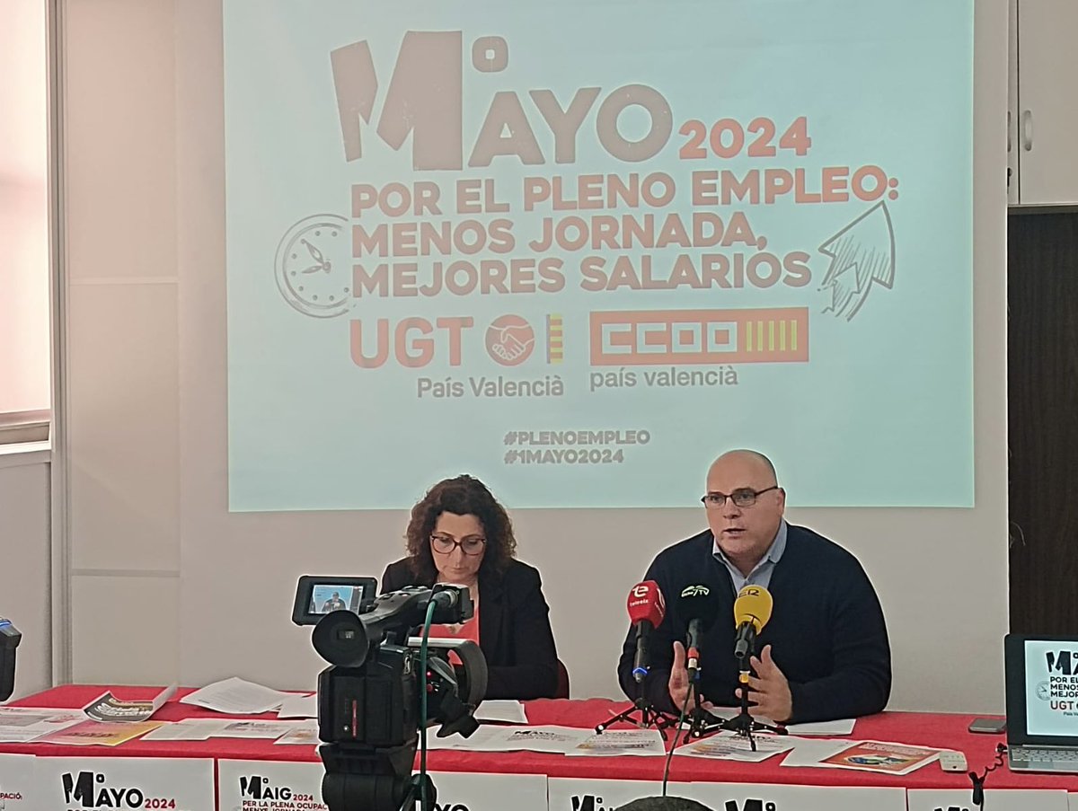 1º MAYO 2024 #cadenaser. 
A pesar de los buenos datos en empleo aspiramos al #PlenoEmpleo.
✅Una apuesta decidida por el #PlenoEmpleo
⏰Menos jornada
💵Más salario