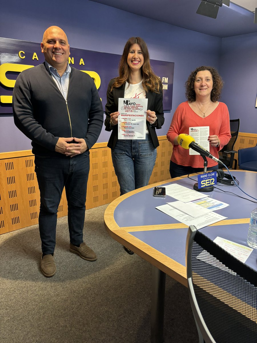 isenent's tweet photo. 1º MAYO 2024 #cadenaser. 
A pesar de los buenos datos en empleo aspiramos al #PlenoEmpleo.
✅Una apuesta decidida por el #PlenoEmpleo
⏰Menos jornada
💵Más salario https://t.co/Jqa9qyEeZY