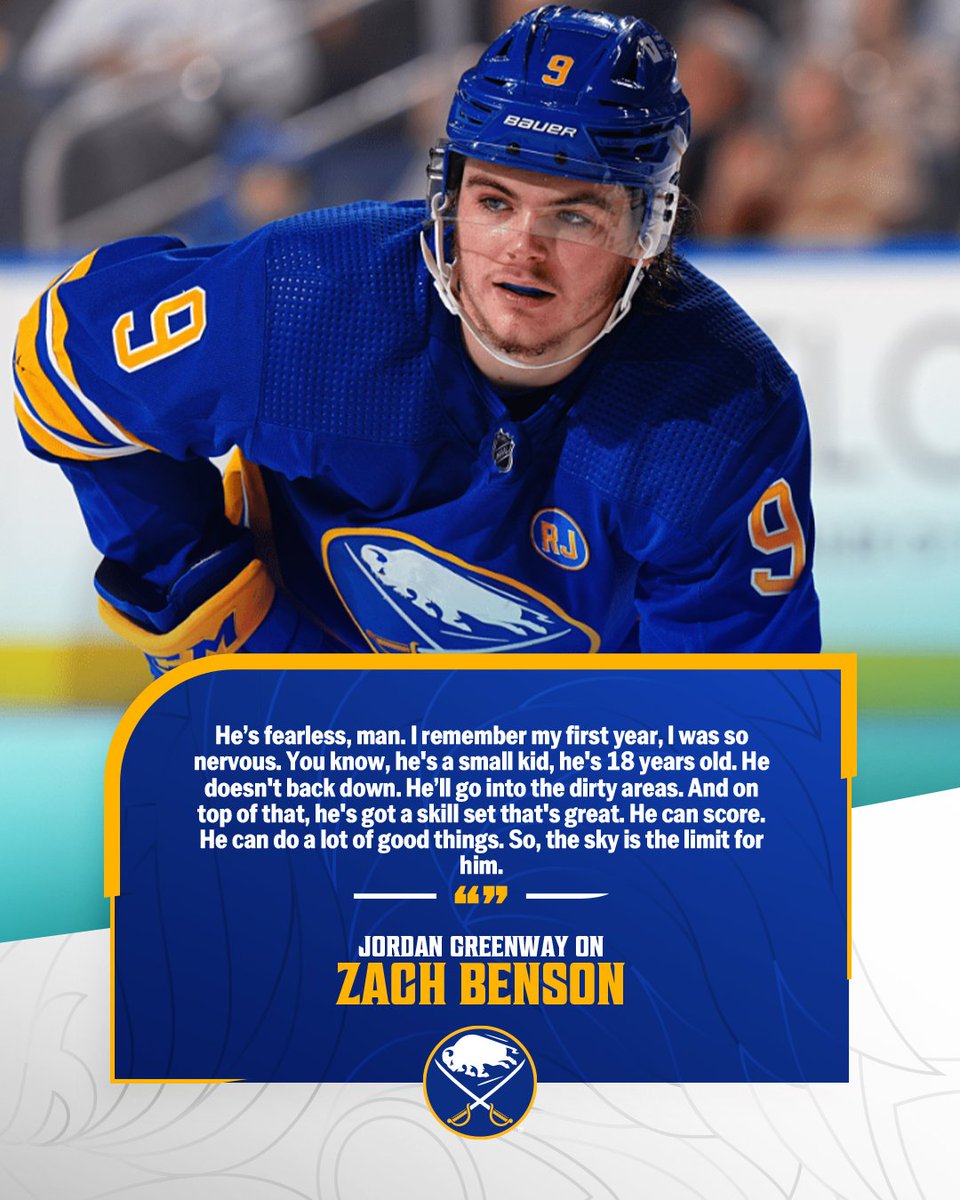 Zach Benson made quite the impression throughout his rookie year. Recapping his first NHL season: bufsabres.co/4b7znB2