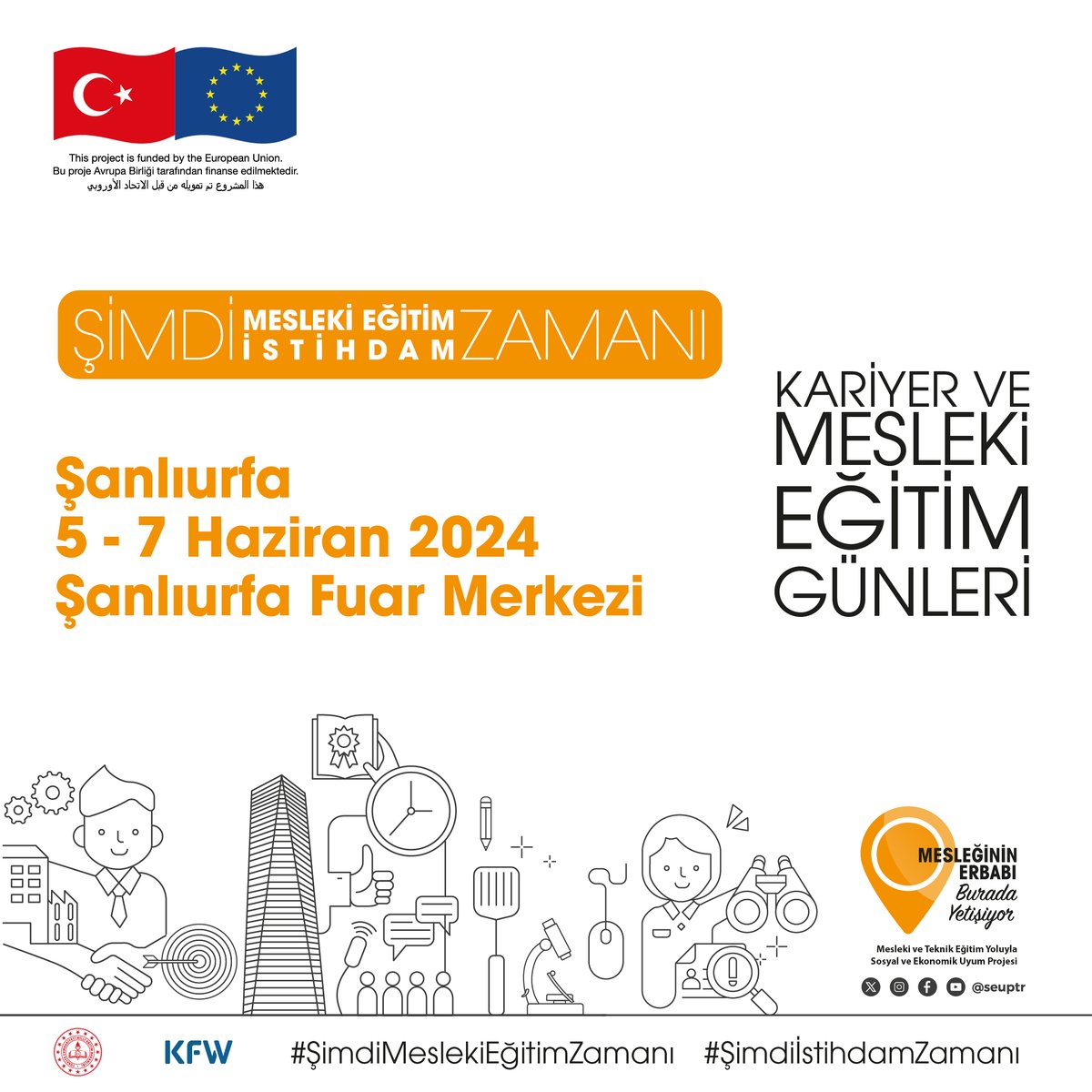 Millî Eğitim Bakanlığı Mesleki ve Teknik Eğitim Müdürlüğü koordinasyonunda Avrupa Birliği Mülteciler için Destek Programı (FRIT) finansal desteği ve KfW iş birliğinde yürütülen ++