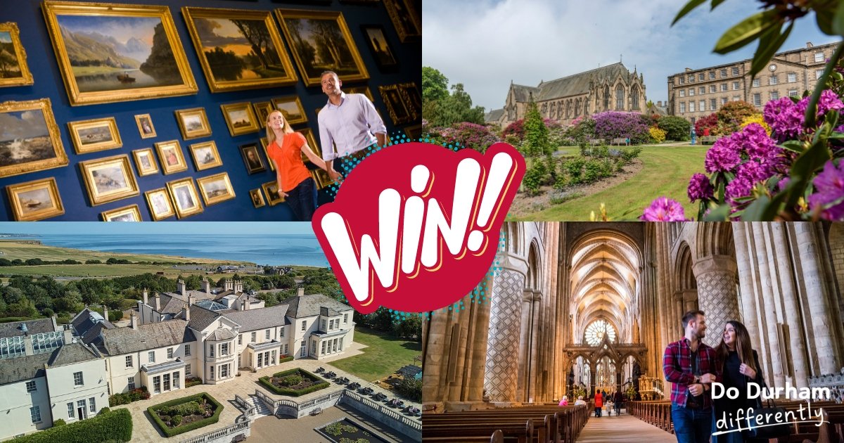 Win a getaway for two in Durham! ⭐️ 1 Night stay at @SeahamHallHotel ⭐️ @TheBowesMuseum guided tour and lunch in Café Bowes ⭐️ Entry to @durhamcathedral Museum and Central Tower tickets ⭐ @ushawdurham Annual Pass Enter here👉 lnk.bio/s/thisisdurham… #dodurhamdifferently