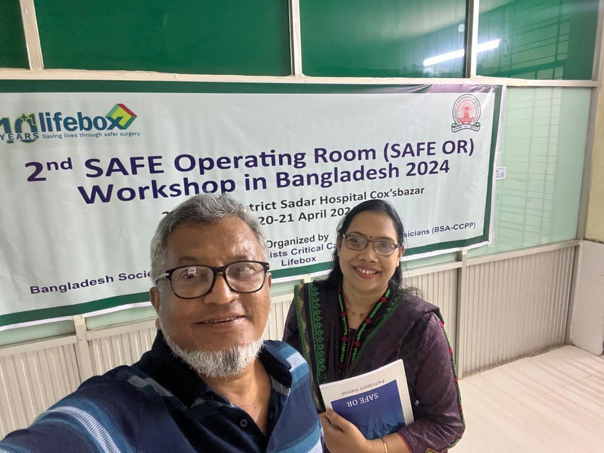 SaferSurgery's tweet photo. Huge shout out to the @ @BsaBangladesh for organizing a #SafeOR workshop for 28 participants!
Teamwork and communication is key in improving patient safety in operating rooms
#SAFEOR #patientsafety #SaferSurgery https://t.co/awdHxfwu8F