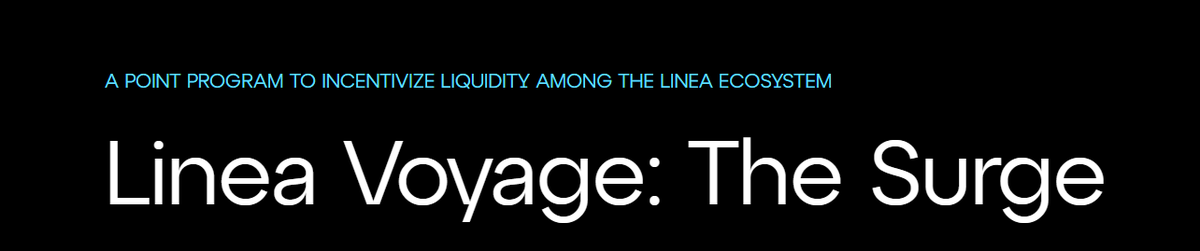 Wallet activation for participation in the Linea Voyage: The Surge (Airdrop points farming program) has begun referrals.linea.build/?refCode=2AheY…