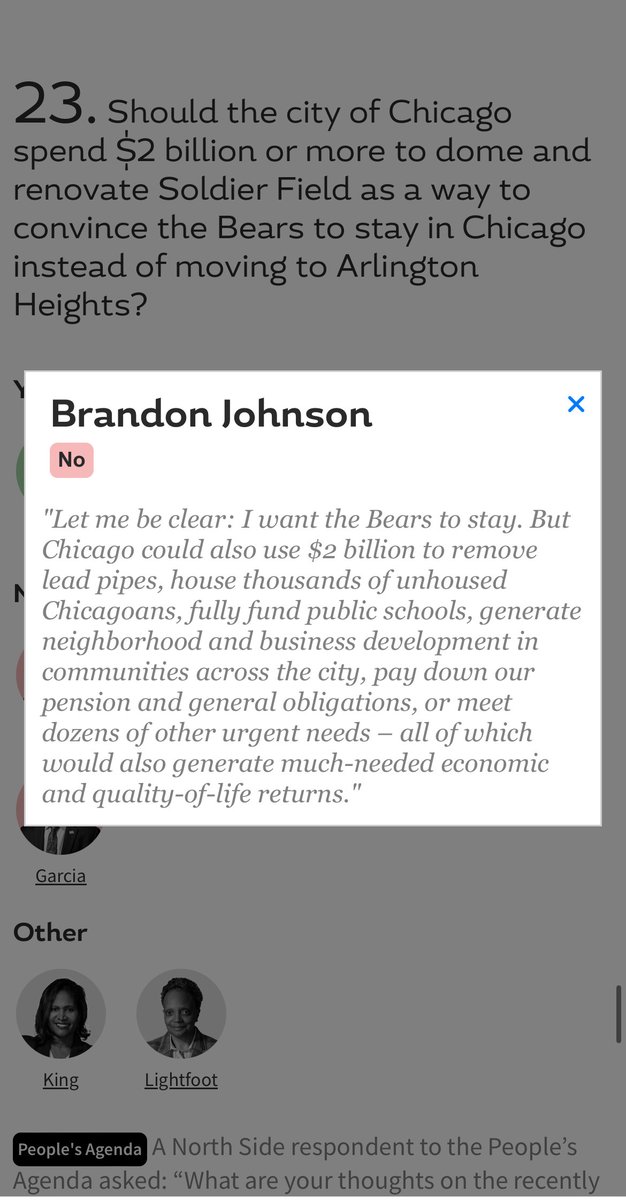 When he was running for mayor, Johnson was adamant and clear that keeping the Bears shouldn’t come with a multibillion dollar bill for taxpayers. This week Johnson says his support is “not at all” inconsistent with his progressive platform or roots: wbez.org/stories/johnso…