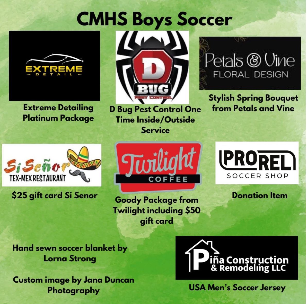 We’re proud to support soccer in our community and provide great lifestyle soccer gift baskets for many local soccer fundraisers. It’s our honor to support our local soccer community! Good luck CMHS Boys Soccer with your Fundraiser… #SupportLocalSoccer