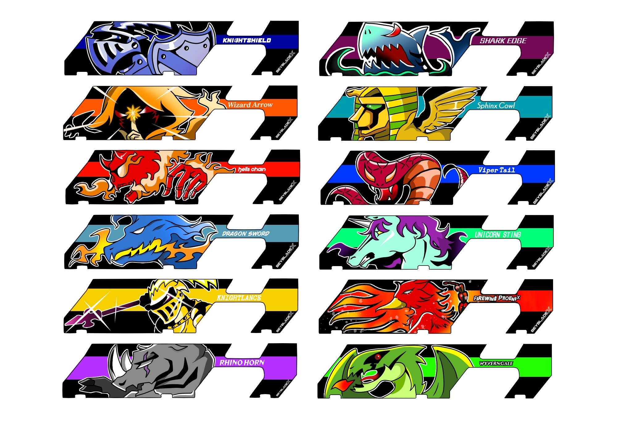 ベイブレードXイベント限定 記念ベイバトルパスシート ステッカー