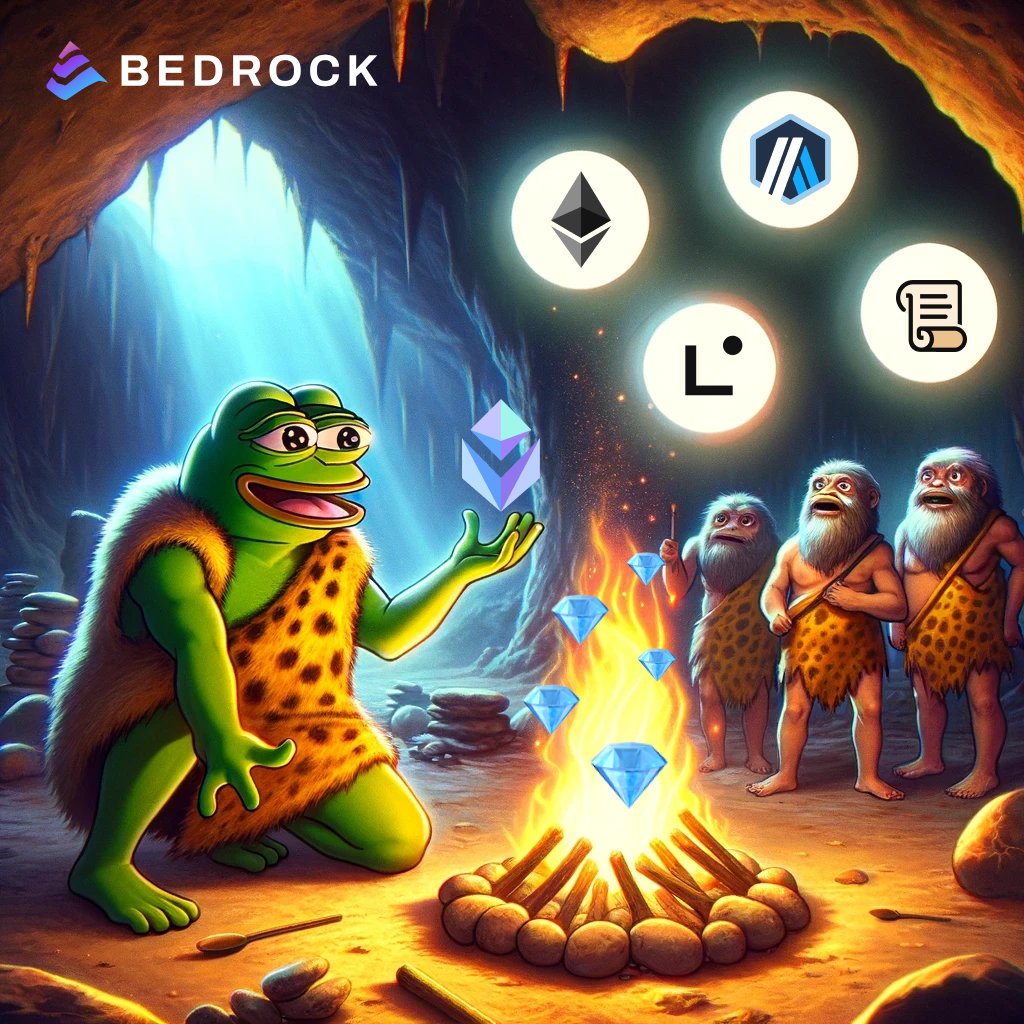 Gather 'round the fire, cave dwellers!🔥 Bedrock has been cooking. uniETH Cross-Chain Native Liquid Restaking has been launched on @LineaBuild, @Scroll_ZKP, and @Arbitrum. Cross-Chain Restake and invoke the alchemy of high yields!🐸✨ Find out what this means for your bags👇🏻