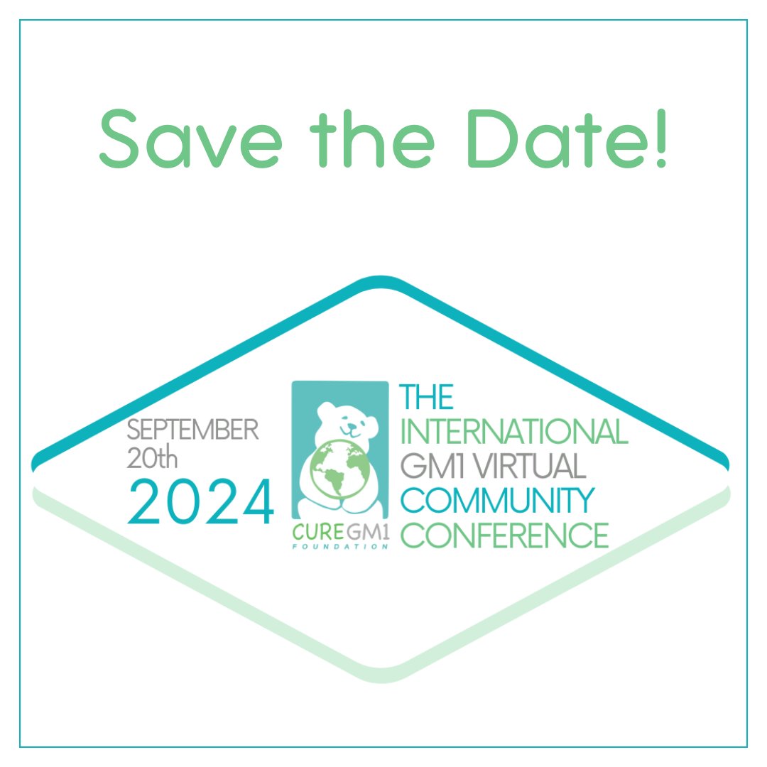 We're already planning our virtual conference for 2024. Will you join us and save the date? More information to come! #curegm1 #savethedate #raredisease #community #conference #events