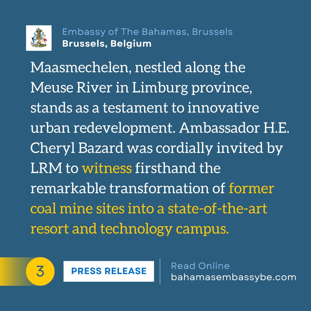 Ambassador H.E. Cheryl Bazard Visits Maasmechelen: A Beacon of Innovation and Urban Renewal Read full article (link in bio): wp.me/pd8W0l-Xv #Maasmechelen #UrbanRedevelopment #SustainableDevelopment #Innovation #CoalMineSites #Resort #TechnologyCampus #ForwardThinking